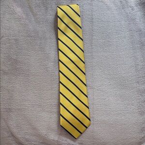 Jos. A. Bank Yellow and Navy Striped Tie in Long
